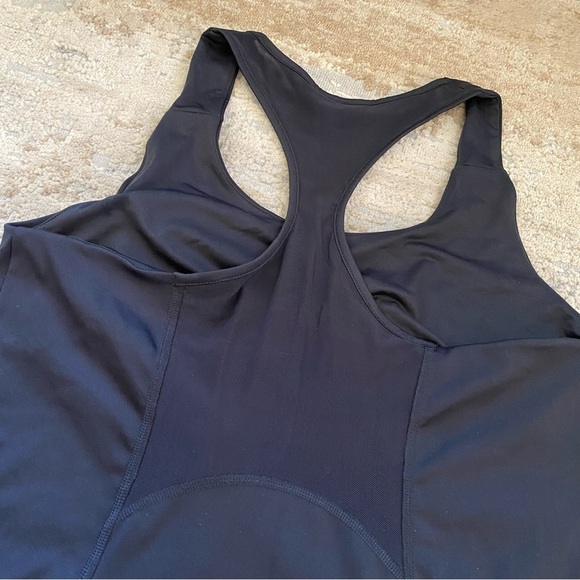 Gymshark Sport Dress Solid Black Skort Hidden Shorts Logo Front Tank Top: Large - Picture 9 of 9